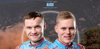 Ott Tänak ja Martin Järveoja Akropolise Rallil 2025