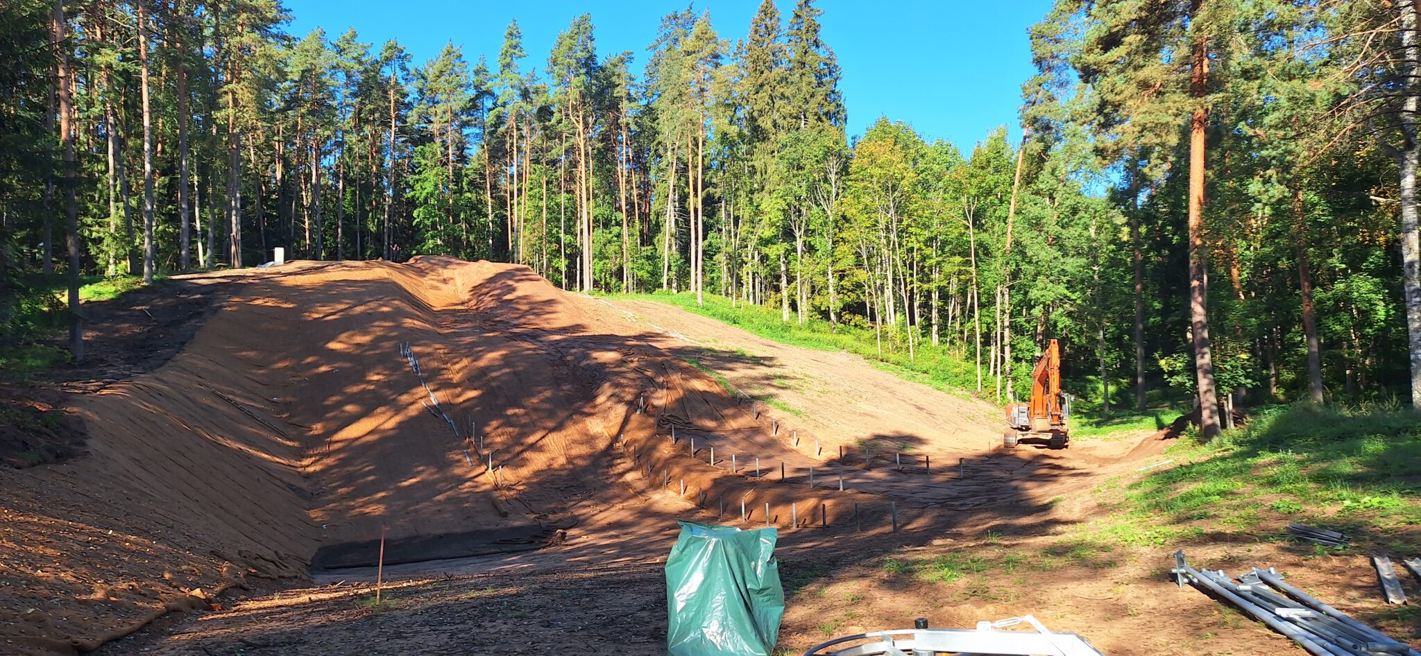 Suusahüppemägi Elvas ehitus