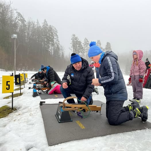 Laskesuusatajad treeningul