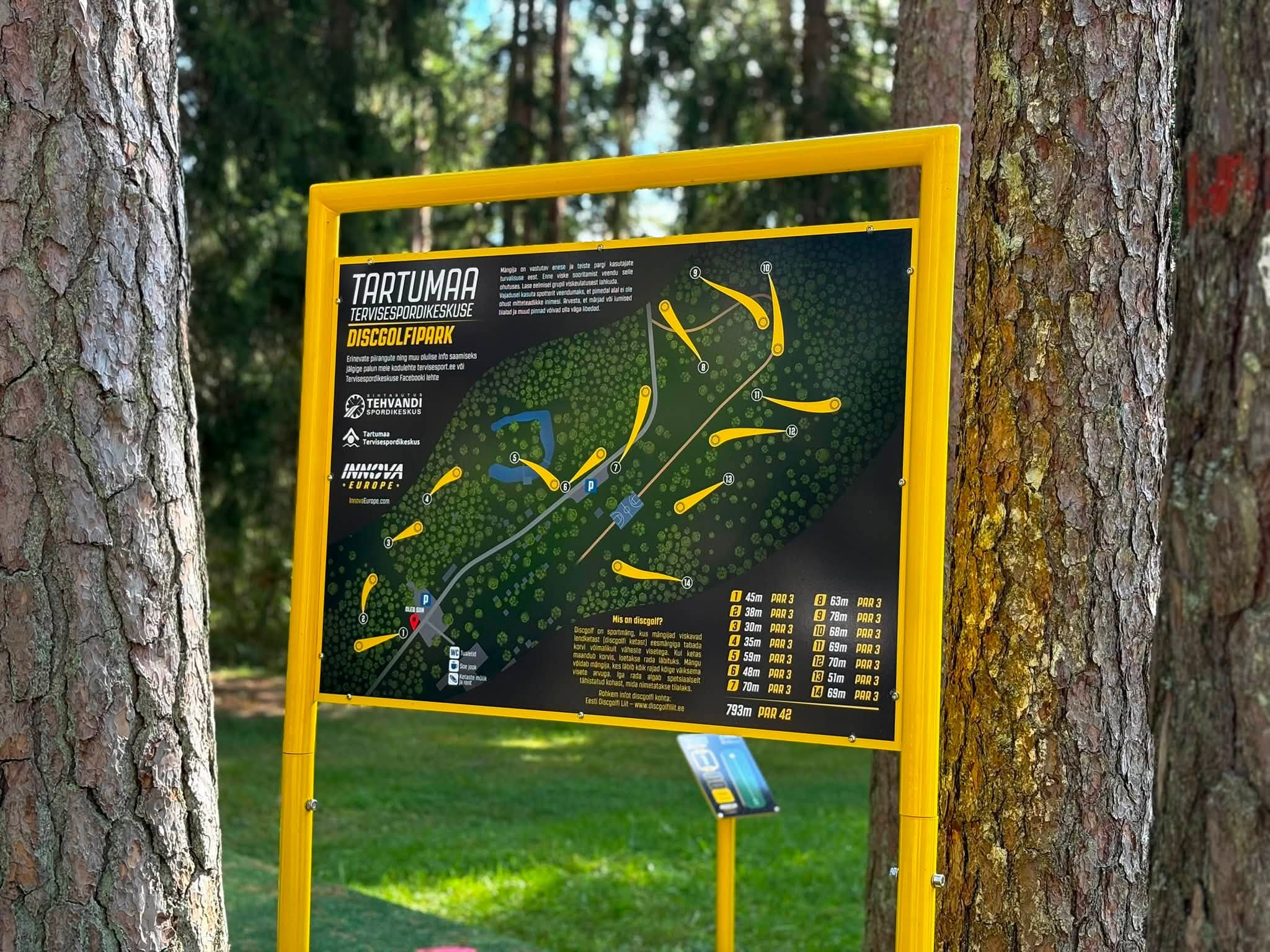 Tervisespordikeskuse discgolfirada